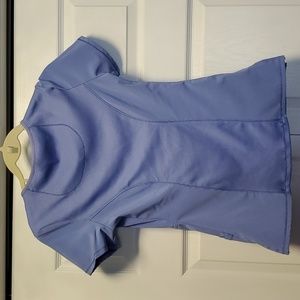 Cherokee Women's Infinity Mock Wrap Top xxs - light blue